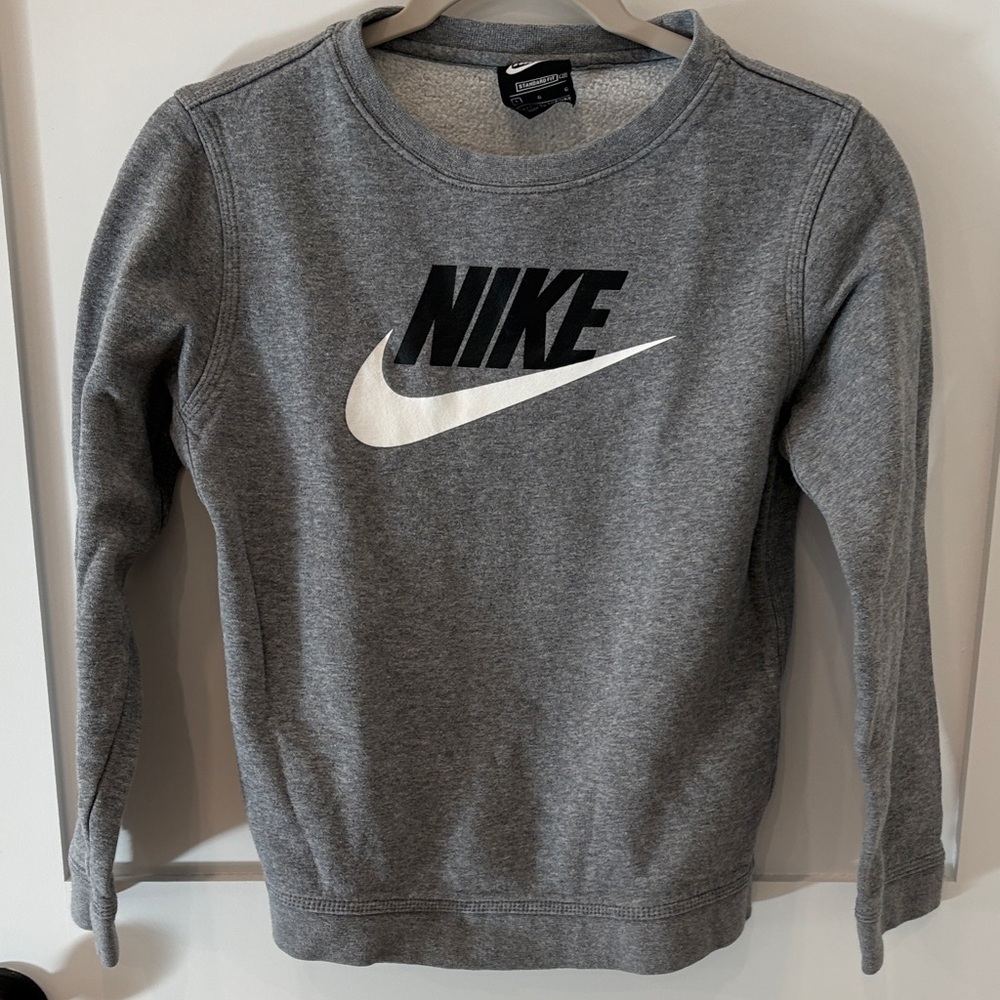 Nike Kids Gray Crewneck Sweatshirt